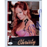 Christy Hemme TNA Wrestler Signed 8x10 Glossy Photo JSA Authenticated