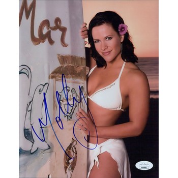 Molly Holly WWE WWF Diva Wrestler Signed 8x10 Glossy Photo JSA Authenticated