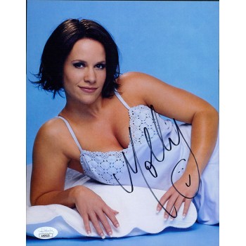 Molly Holly WWE WWF Diva Wrestler Signed 8x10 Glossy Photo JSA Authenticated