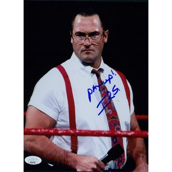 IRS Mike Rotunda WWF WWE WCW Wrestler Signed 8x10 Glossy Photo JSA Authenticated