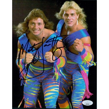 Marty Jannetty WWE WWF WCW Wrestler Signed 8x10 Glossy Photo JSA Authenticated