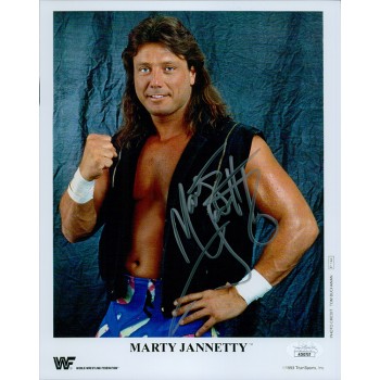 Marty Jannetty WWE WWF WCW Wrestler Signed 8x10 Glossy Photo JSA Authenticated