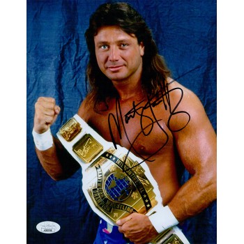 Marty Jannetty WWE WWF WCW Wrestler Signed 8x10 Glossy Photo JSA Authenticated