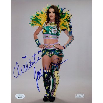 Christi Jaynes AEW Impact Wrestling Signed 8x10 Glossy Photo JSA Authenticated