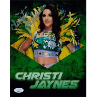 Christi Jaynes AEW Impact Wrestling Signed 8x10 Glossy Photo JSA Authenticated