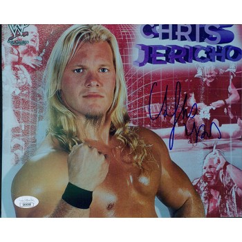 Chris Jericho WWF WWE Wrestler Signed 8x10 Glossy Photo JSA Authenticated