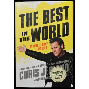 Chris Jericho The Best In The World Signed 1st Ed Hardcover Book JSA Authentic