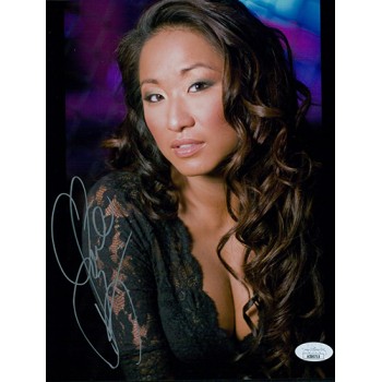 Gail Kim WWE TNA Diva Wrestler Signed 8x10 Glossy Photo JSA Authenticated