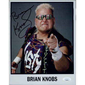 Brian Knobs The Nasty Boys Wrestling Signed 8x10 Matte Photo JSA Authenticated