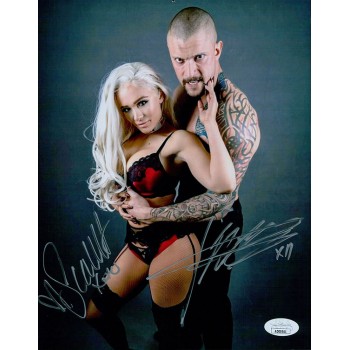 Karrion Killer Kross & Scarlett Bordeaux Signed 8x10 Glossy Photo JSA Authentic