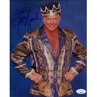 Jerry The King Lawler Signed WWF Wrestling 8x10 Glossy Photo JSA Authenticated
