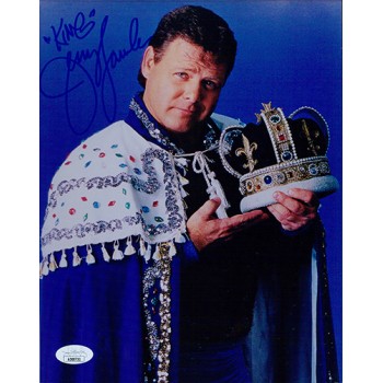 Jerry The King Lawler Signed WWF Wrestling 8x10 Glossy Photo JSA Authenticated