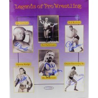 Legends of Pro Wrestling Hodge Bastien Anderson Signed 16x20 Photo JSA Authentic