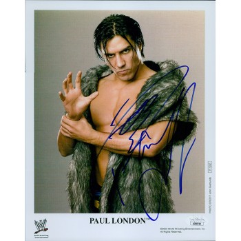 Paul London WWE TNA Lucha Wrestler Signed 8x10 Glossy Photo JSA Authenticated