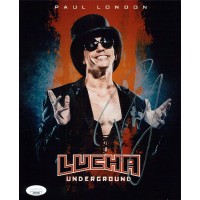 Paul London WWE TNA Lucha Wrestler Signed 8x10 Glossy Photo JSA Authenticated