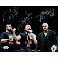 MAD Juventud Guerrera, Killer Kross & Teddy Hart Signed 8x10 Photo JSA Authentic