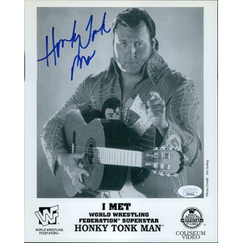 Honky Tonk Man WWE WWF Wrestler Signed 8x10 Cardstock Photo JSA Authenticated