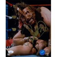 Mankind Mick Foley WWE WWF Wrestler Signed 8x10 Glossy Photo JSA Authenticated