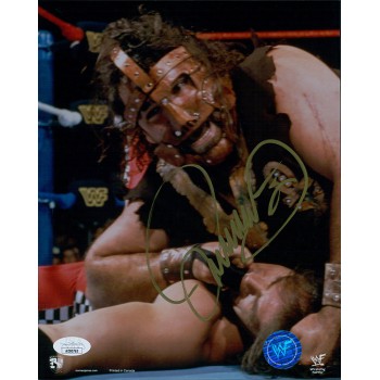 Mankind Mick Foley WWE WWF Wrestler Signed 8x10 Glossy Photo JSA Authenticated