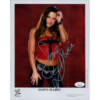 Dawn Marie WWE WWF Diva Wrestler Signed 8x10 Glossy Photo JSA Authenticated