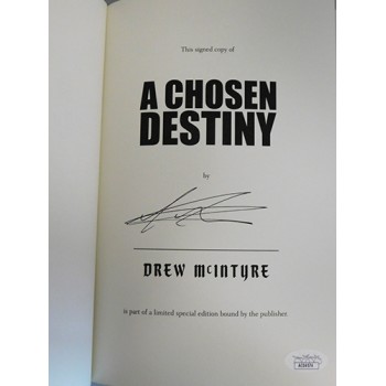 Drew McIntyre A Chosen Destiny Signed 1st Ed Hardcover Book JSA Authenticated