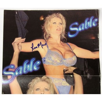 Rena Mero Sable WWE WWF Diva Wrestler Signed 11x23 Folded Poster JSA Authentic
