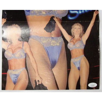 Rena Mero Sable WWE WWF Diva Wrestler Signed 11x23 Folded Poster JSA Authentic