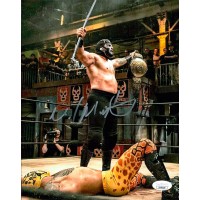 Mil Muertes Lucha Wrestling Signed 8x10 Glossy Photo JSA Authenticated