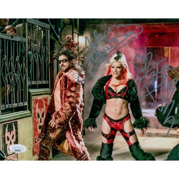 Johnny Mundo Taya Valkyrie Wrestlers Signed 8x10 Glossy Photo JSA Authenticated