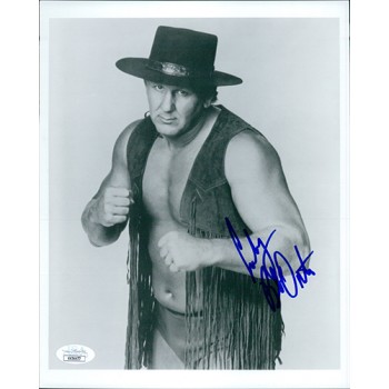 Bob Cowboy Orton Signed WWF/WWE Wrestling 8x10 Glossy Photo JSA Authenticated