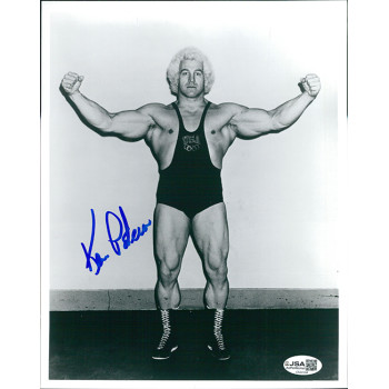 Ken Patera Wrestler Weightlifter Signed 8x10 Glossy Photo JSA Authenticated