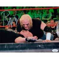 Raven WWE WWF TNA Wrestler Signed 8x10 Glossy Photo JSA Authenticated
