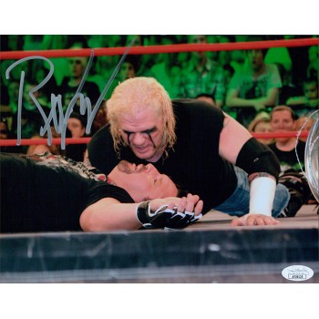 Raven WWE WWF TNA Wrestler Signed 8x10 Glossy Photo JSA Authenticated