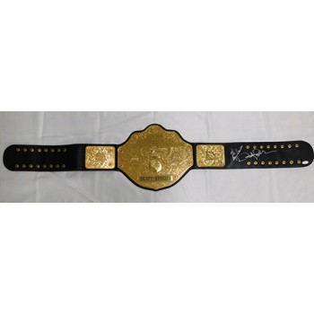 Dusty Rhodes WCW Signed Replica Championship Belt JSA Authenticated
