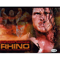 Rhyno Rhino WWE ECW TNA Wrestler Signed 8x10 Glossy Photo JSA Authenticated Rhyno Rhino WWE ECW TNA Wrestler Signed 8x10 Glossy Photo JSA Authenticated