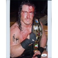Rhyno Rhino WWE ECW TNA Wrestler Signed 8x10 Glossy Photo JSA Authenticated
