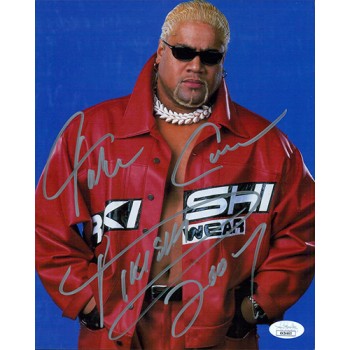 Rikishi Signed WWF/WWE Wrestling 8x10 Glossy Photo JSA Authenticated