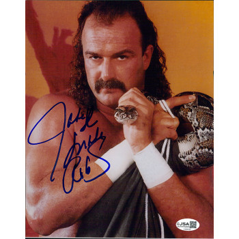 Jake The Snake Roberts WWF WCW Wrestler Signed 8x10 Glossy Photo JSA Authentic