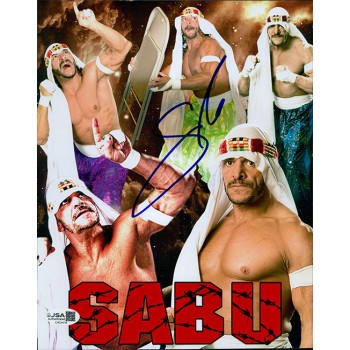 Sabu ECW NWA WWF WCW Wrestler Signed 8x10 Glossy Photo JSA Authenticated