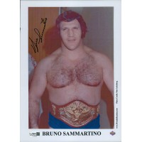 Bruno Sammartino WWF WWE Signed 8x11 Promo Photo JSA Authenticated Bruno Sammartino WWF WWE Signed 8x11 Promo Photo JSA Authenticated