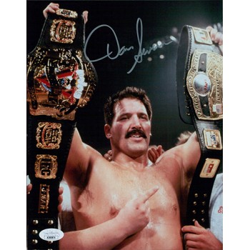 Dan The Beast Severn Signed NWA WWF Wrestling 8x10 Glossy Photo JSA Authentic