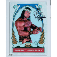 Jimmy Superfly Snuka WWF WWE Signed 8x10 Glossy Photo JSA Authenticated