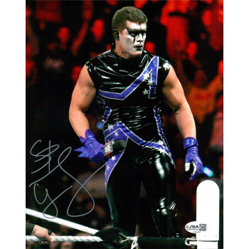 Stardust Cody Rhodes WWE Wrestler Signed 8x10 Glossy Photo JSA Authenticated Stardust Cody Rhodes WWE Wrestler Signed 8x10 Glossy Photo JSA Authenticated