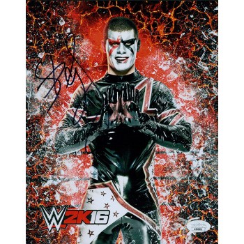 Stardust Cody Rhodes WWE Wrestler Signed 8x10 Glossy Photo JSA Authenticated