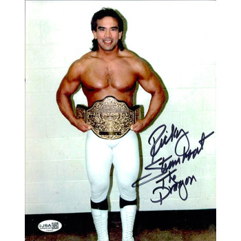 Ricky The Dragon Steamboat WWF Wrestler Signed 8x10 Glossy Photo JSA Authentic