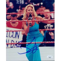 Sunny WWF WWE ECW WCW Diva Wrestler Signed 8x10 Glossy Photo JSA Authenticated