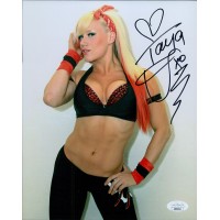 Taya Valkyrie WWE Impact Wrestler Signed 8x10 Glossy Photo JSA Authenticated