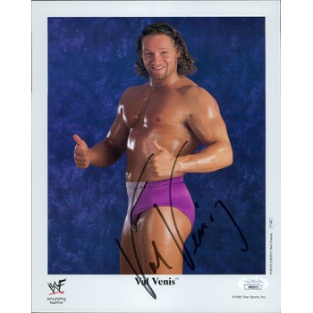 Val Venis Wrestler WWF WWE Signed 8x10 Cardstock Photo JSA Authenticated
