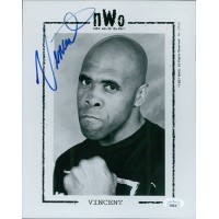 Vincent WCW NWO Wrestling Signed 8x10 Glossy Photo JSA Authenticated