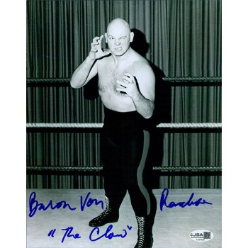Baron Von Raschke WWE WWF Wrestler Signed 8x10 Glossy Photo JSA Authenticated Baron Von Raschke WWE WWF Wrestler Signed 8x10 Glossy Photo JSA Authenticated